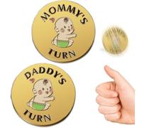 Cadeau amusant pour bébé - Pièce de monnaie de décision pour nouveaux parents, cadeaux de grossesse, cadeaux pour nouveaux parents, cadeaux pour couples, Halloween, Thanksgiving, Noël, pour la