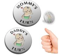 Cadeau amusant pour bébé - Pièce de monnaie de décision pour nouveaux parents, cadeaux de grossesse, cadeaux pour nouveaux parents, cadeaux pour couples, Halloween, Thanksgiving, Noël, pour la