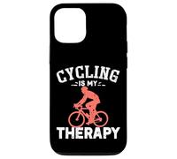 Cadeau Amusant pour entraîneur et Joueur de Cyclisme | Le Cyclisme est ma thérapie Coque pour iPhone 12/12 Pro