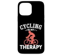 Cadeau Amusant pour entraîneur et Joueur de Cyclisme | Le Cyclisme est ma thérapie Coque pour iPhone 13 Pro Max