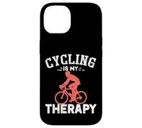 Cadeau Amusant pour entraîneur et Joueur de Cyclisme | Le Cyclisme est ma thérapie Coque pour iPhone 14
