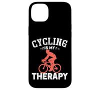 Cadeau Amusant pour entraîneur et Joueur de Cyclisme | Le Cyclisme est ma thérapie Coque pour iPhone 14 Plus