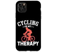 Cadeau Amusant pour entraîneur et Joueur de Cyclisme | Le Cyclisme est ma thérapie Coque pour iPhone 11 Pro Max