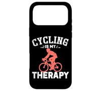 Cadeau Amusant pour entraîneur et Joueur de Cyclisme | Le Cyclisme est ma thérapie Coque pour iPhone 17 Pro Max