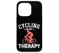 Cadeau Amusant pour entraîneur et Joueur de Cyclisme | Le Cyclisme est ma thérapie Coque pour iPhone 13 Pro