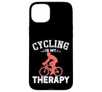 Cadeau Amusant pour entraîneur et Joueur de Cyclisme | Le Cyclisme est ma thérapie Coque pour iPhone 15 Plus