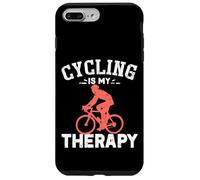 Cadeau Amusant pour entraîneur et Joueur de Cyclisme | Le Cyclisme est ma thérapie Coque pour iPhone 7 Plus/8 Plus