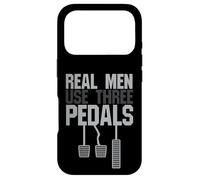 Cadeau Amusant pour Gars de Voiture - Les Vrais Hommes utilisent Trois pédales Coque pour iPhone 17 Pro