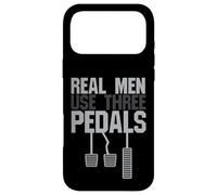 Cadeau Amusant pour Gars de Voiture - Les Vrais Hommes utilisent Trois pédales Coque pour iPhone 17 Pro Max
