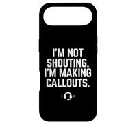Cadeau Amusant pour Joueur vidéo avec Inscription « I'm Not Shouting I Am Making Callouts » Coque pour iPhone Air