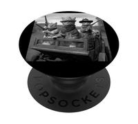 Cadeau Amusant pour Les Amoureux des Chats de Cowboy Sauvages PopSockets PopGrip Adhésif