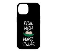 Cadeau Amusant pour Les Nouveaux Papas, Les Vrais Hommes Font des Jumeaux Coque pour iPhone 14