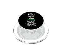 Cadeau Amusant pour Les Nouveaux Papas, Les Vrais Hommes Font des Jumeaux PopSockets PopGrip pour MagSafe