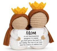 Cadeau amusant pour maman de la part de sa fille, cadeau pour meilleure maman jamais, crochet sentimental fait à la main pour belle-mère Dieu bonus belle-mère I Love You cadeaux d'anniversaire fête