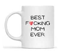 Cadeau amusant pour maman, tasse à café « Best Mom Ever », tasse à café « Best Fucking Mom Ever », tasse blanche 325 ml