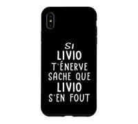 Cadeau Amusant pour nom Livio Coque pour iPhone XS Max