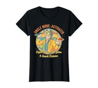 Cadeau Amusant pour Oncle de la Part d'un Neveu, nièce, garçons et Filles T-Shirt Graphique avec Valeur, Femme, Noir, S