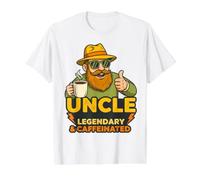 Cadeau Amusant pour Oncle de la Part d'un Neveu, nièce, garçons et Filles T-Shirt Graphique avec Valeur, Homme, Blanc, L
