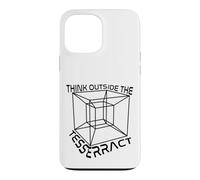 Cadeau Amusant pour Professeur de mathématiques avec Inscription « Think Outside The Tesseract » Coque pour iPhone 13 Pro Max