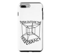 Cadeau Amusant pour Professeur de mathématiques avec Inscription « Think Outside The Tesseract » Coque pour iPhone 7 Plus/8 Plus