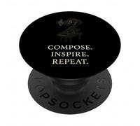 Cadeau Amusant pour Professeur de Piano, Professeur de Musique PopSockets PopGrip Adhésif