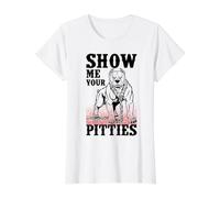 Cadeau Amusant pour propriétaire de Pitbull Show Me Your Pitties T-Shirt Graphique avec Valeur