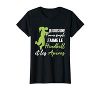 Cadeau Amusant Sport De Handball Femme Handball Et Apéros T-Shirt