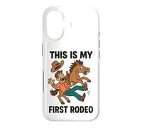 Cadeau Amusant « This is My First Rodeo Cowboy » pour Hommes, Femmes, Enfants Coque pour iPhone 17