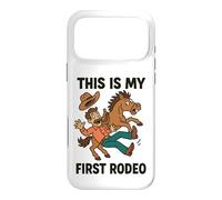 Cadeau Amusant « This is My First Rodeo Cowboy » pour Hommes, Femmes, Enfants Coque pour iPhone 17 Pro Max