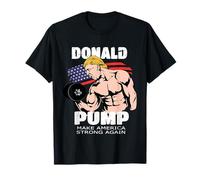 Cadeau amusant Trump Gym Donald Pump Musculation Lifting T-Shirt