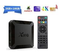 cadeau-Android TV box X96Q Android 100 2GO 16 GO TV Box X96Q Allwinner H313 Bras Quad-core Cortex A53 4K Ultra HD H265 HDMI Smart T