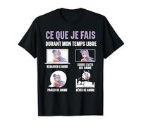 Cadeau animé japonais What I Do during My Free Time T-Shirt