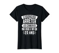 Cadeau Anniversaire 20 Ans Humour Je Voudrais Bien 20 Ans T-Shirt Graphique avec Valeur