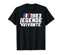 Cadeau Anniversaire 43 Ans 1983 Légende Vivante Vintage T-Shirt