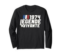 Cadeau Anniversaire 52 Ans 1974 Légende Vivante Vintage Manche Longue