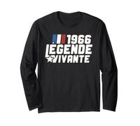 Cadeau Anniversaire 60 Ans 1966 Légende Vivante Vintage Manche Longue