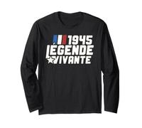 Cadeau Anniversaire 81 Ans 1945 Légende Vivante Vintage Manche Longue