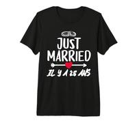 Cadeau Anniversaire De Mariage 25 Ans - Noces d’Argent T-Shirt Haut de Gamme