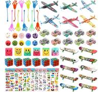 Cadeau Anniversaire Enfants, 70 Pièce Petits Jouets de Fête, Cadeau pour Enfants Assortiment Jouets Pinata Fille et Garcon