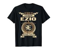 Cadeau Anniversaire Ezio Personnalisé T-Shirt Noir Homme S Turtleneck à Manches Courtes Imprimée Lettre Rétro Drôle Imported 100% Coton Coupe Classique Manche à Double Couture et Ourlet à la Base