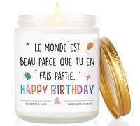 Cadeau Anniversaire Femme - Bougie parfumée, Idee Cadeaux pour Femme Maman Mamie Fille Soeur Meilleure Collègue Amie Anniversaire