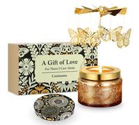 Cadeau Anniversaire Femme, Unique Papillon Cadeaux pour les Femmes Maman, Bougie Parfumée Rotative, Cadeaux d'anniversaire pour les Sœurs, Meilleure Amie, Cadeau fete des Grand Mere