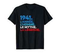 Cadeau Anniversaire Millésime 1941 Année Homme Mythe Légende T-Shirt