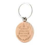 Cadeau Anniversaire Porte Clé Cadeaux Ado Fille, Porte Clef en Bois Cadeau 18 Ans Fille Idee Cadeaux Anniversaire Femme 18 Ans Aarcon Porte-Clés pour Garçon