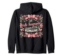 Cadeau Anniversaire Rigolo Aide Soignante Femme Sweat à Capuche