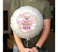 Cadeau Annonce Grossesse - Ballon Surprise Originale pour Annoncer Bébé à la Famille et Amis - Décoration Révélatrice de Genre ou Grossesse (Pour Tatie)