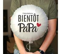 Cadeau Annonce Grossesse - Ballon Surprise Originale pour Annoncer Bébé à la Famille et Amis - Décoration Révélatrice de Genre ou Grossesse (Pour Papa)