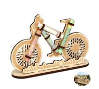 Cadeau Argent Vélo en Bois Original Tirelire Anniversaire pour Cycliste Décoration Créative Idée Cadeau Mariage et Fête Porte-Billet Personnalisable pour Homme Femme et Amis 18.4x12.5x0.5cm