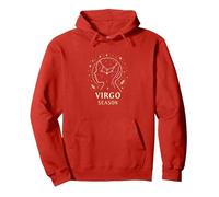 Cadeau Astrologique Astrologie du Zodiaque céleste de la Vierge Sweat à Capuche, Unisexe pour Adultes, Rouge, XL