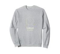 Cadeau Astrologique Astrologie du Zodiaque céleste de la Vierge Sweatshirt, Unisexe pour Adultes, Gris Chiné, S